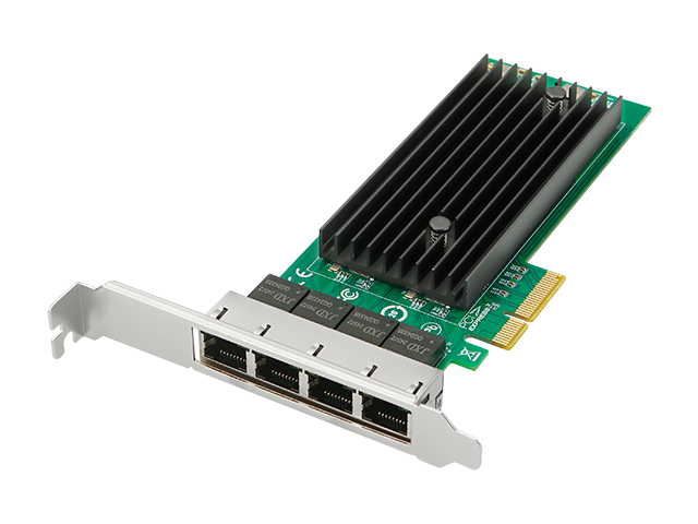 乐扩PCIe转4口2.5G以太网网卡,Intel226芯片