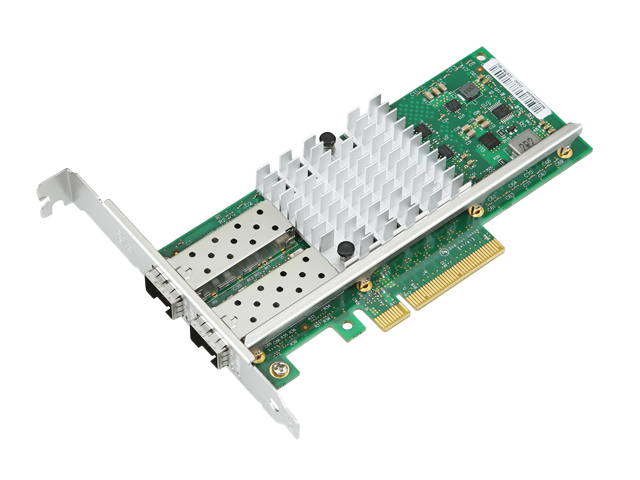 乐扩PCIe转万兆双光口SFP+光纤网卡,Intel82599ES芯片