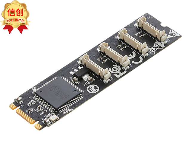 M.2( M+B Key)转4口RS232串口卡，IO-M2F384-4S