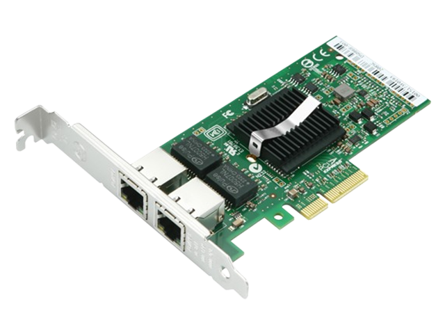 乐扩PCle转2口千兆服务器网卡, Intel82571芯片