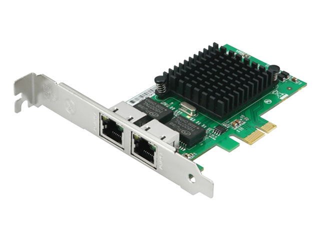 乐扩PCIe转双口千兆服务器网卡, Intel 82576芯片