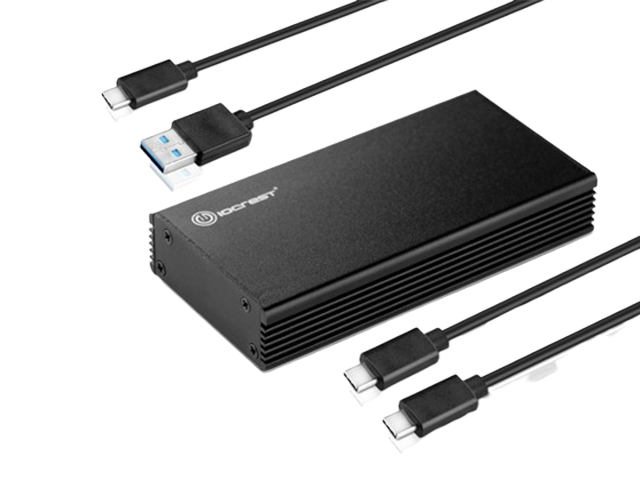 USB3.1转M.2(M-Key)PCIe(NVMe) SSD 硬盘盒，IO-ADA58300