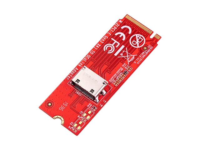 M.2 (M-key)转Oculink SFF-8612适配器，IO-ADA86121