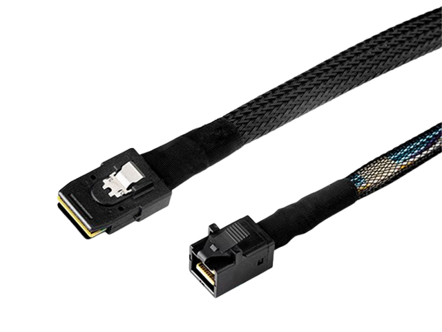 MiniSAS HD(8643)直头 转 Mini SAS36P(8087)直头 0.5米，IO-CAB864387