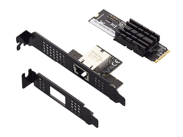 乐扩M.2(B+M Key)转单口万兆10G以太网网卡,AQC107芯片