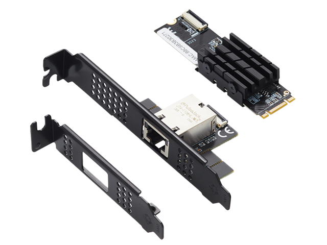 乐扩M.2(B+M Key)转单口万兆10G以太网网卡，AQC107芯片