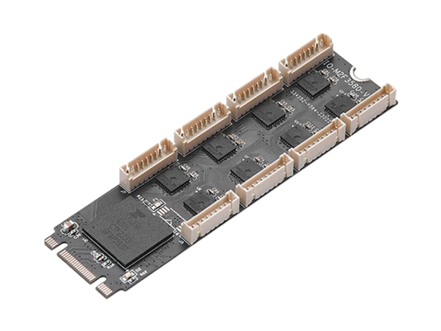 M.2(B+M Key)转8口RS232串口卡,IO-M2F358C-8S