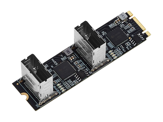 M.2(PCIe3.0)转8口SATA6G适配器，IO-M2F588-8I