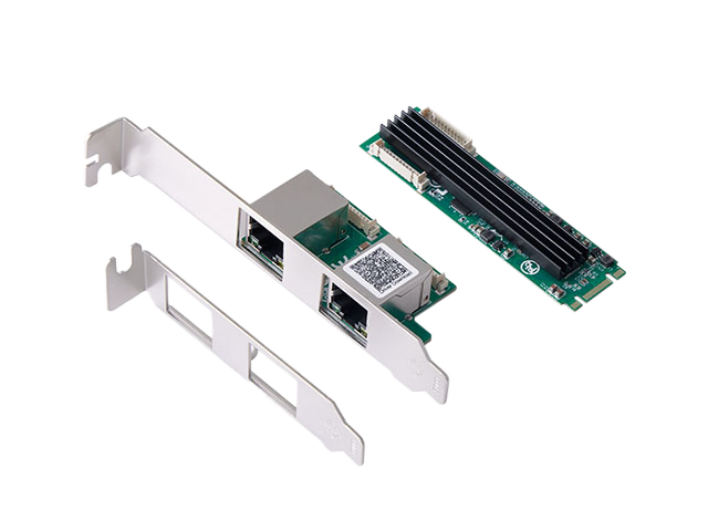 乐扩M.2(B+M Key)转双口2.5G 网卡,RTL8125芯片
