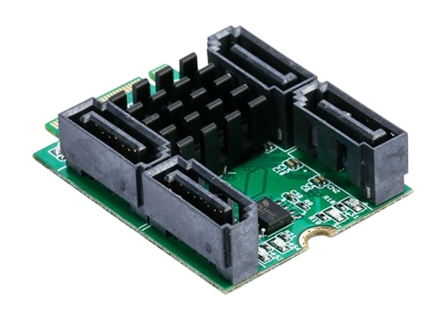 M.2转4口SATA6G RAID阵列卡 (PCIe2.0)，IO-M2F9230-4IR
