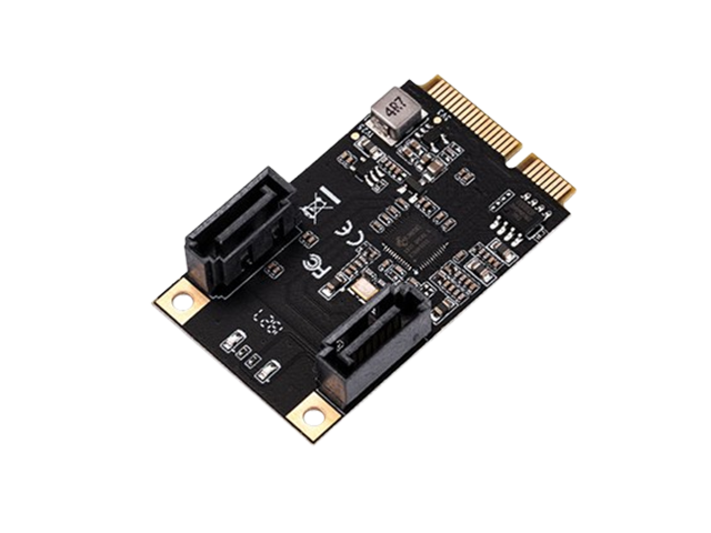 Mini PCIe转2口SATA6G扩展卡，IO-MPE40150