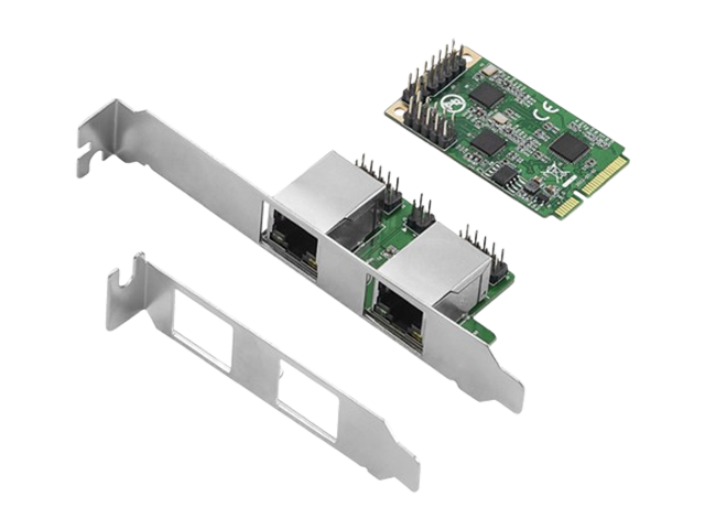 乐扩Mini PCIe转双口2.5G网卡,RTL8125B芯片