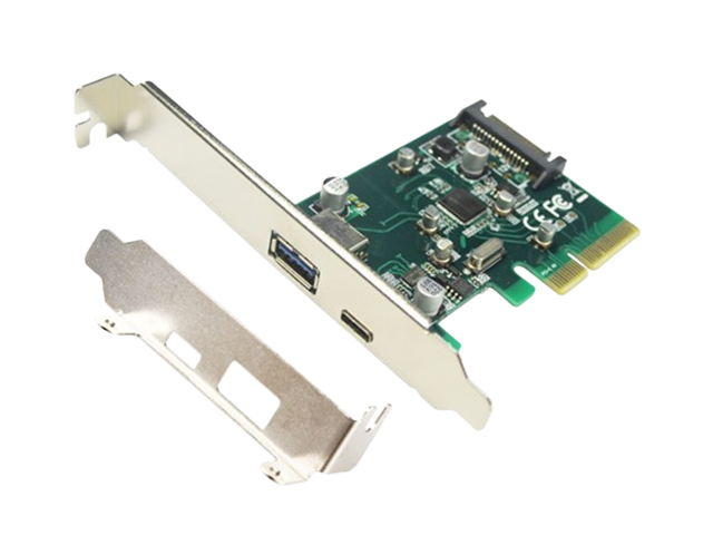 PCIe转USB3.1 Type-A + USB-C 扩展卡，IO-PCE1142-1AC