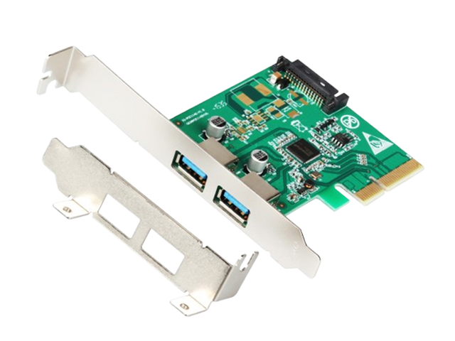 PCIe转2口USB3.1 Type-A扩展卡，IO-PCE1142-2AP