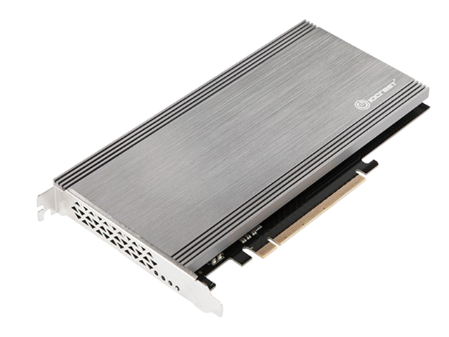 PCIe3.0x16转2个NVMe M.2 SSD转接卡，IO-PCE2824-TM2