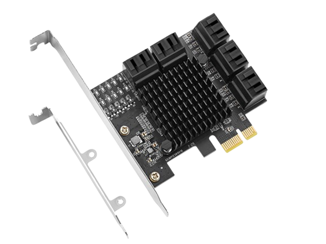 PCIe3.0x1转10口SATA6G扩展卡,IO-PCE5810-10I