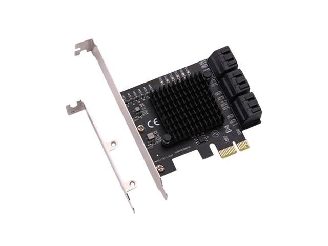 PCIe3.0x1转6口SATA6G扩展卡，IO-PCE586-6I
