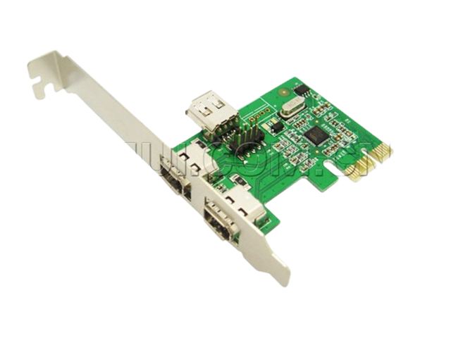 PCIe转2+1个1394a扩展卡，IO-PCE6315-2E1I