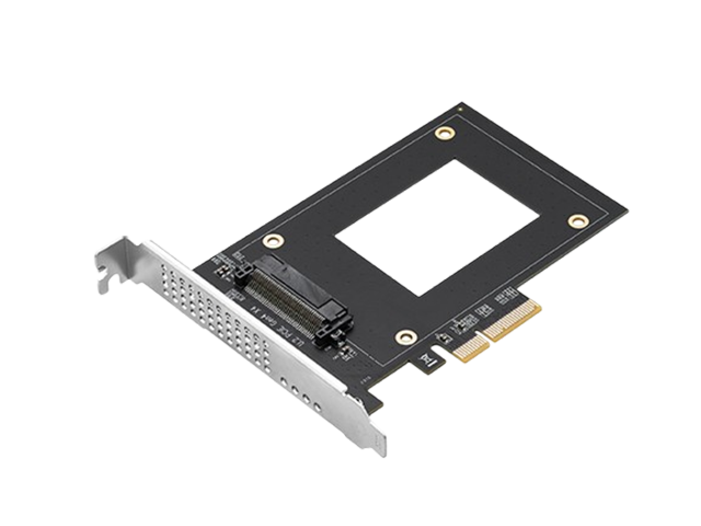 PCIe4.0 x4转2.5&quot NVMe SSD U.2(SFF-8639)扩展卡，IO-PCE8639A-U2