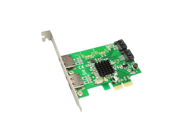 PCIe转2口外置和2口内置SATA6G扩展卡，IO-PCE9230-2E2R