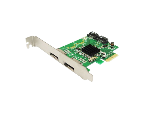 PCIe转2口ESATA+2口SATA6G扩展卡，IO-PCE9235-2ES