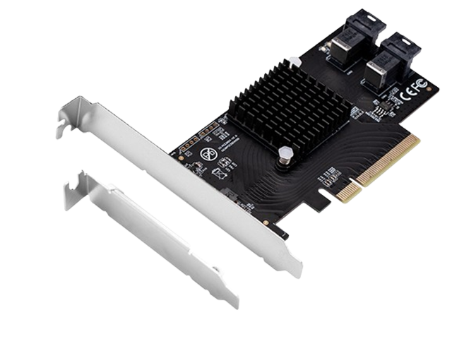 PCIe3.0X8 转2口U.2(SFF-8643)转接卡，IO-PEX40151