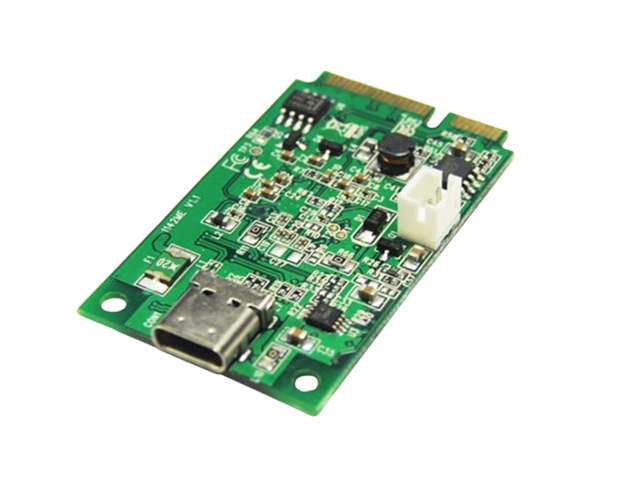 Mini PCIe转USB3.1 USB-C扩展卡，IO-mPU31-1C