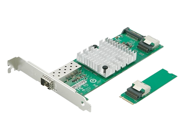乐扩M.2转万兆光口SFP+服务器光纤网卡,Intel82599EN芯片