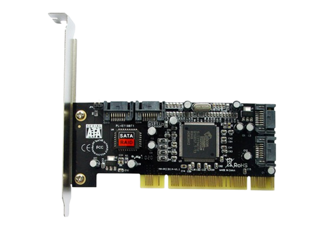 PCI转4个SATA阵列卡 RAID 3114芯片，MM-SA3114-4IR5