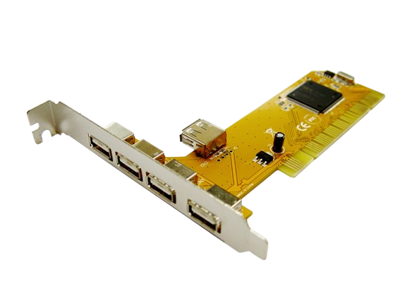 PCI转USB2.0(4+1) NEC芯片/带前置USB，MM-U2NEC101-4E1I