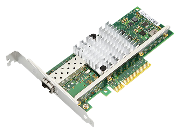 乐扩PCle转单口万兆光口SFP+光纤网卡,Intel82599EN芯片