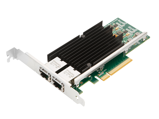 乐扩PCIe转双口万兆以太网网卡,Intel x540