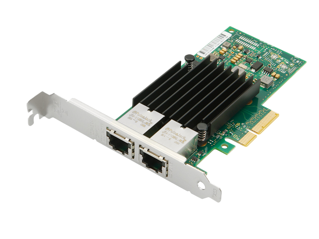 乐扩PCIe转双口万兆以太网网卡, Intel x550芯片