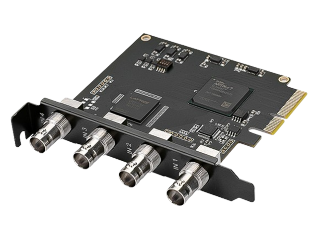 PCIe转四路SDI高清采集卡，IO-PCE6504-4P